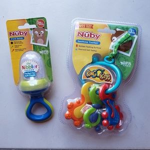 Ring O' Keys Baby teether and Nuby Feeder | NWT |